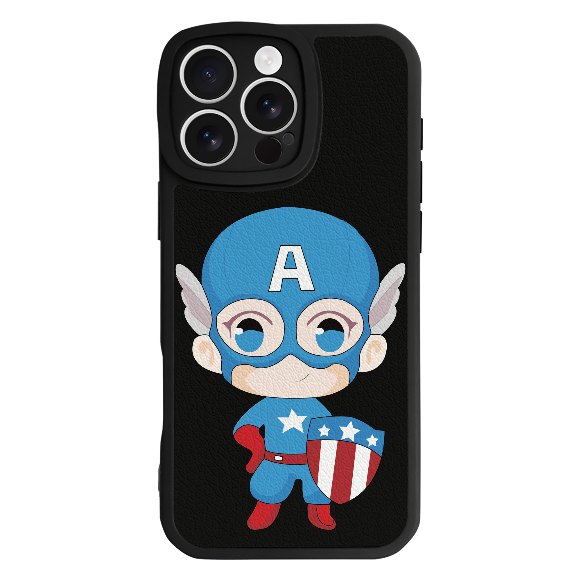 （画像用） アベンジャーズ The Avengers 【iPhone 16シリーズ対応】シリコンスマホケース（レザー調） 材質：シリコン